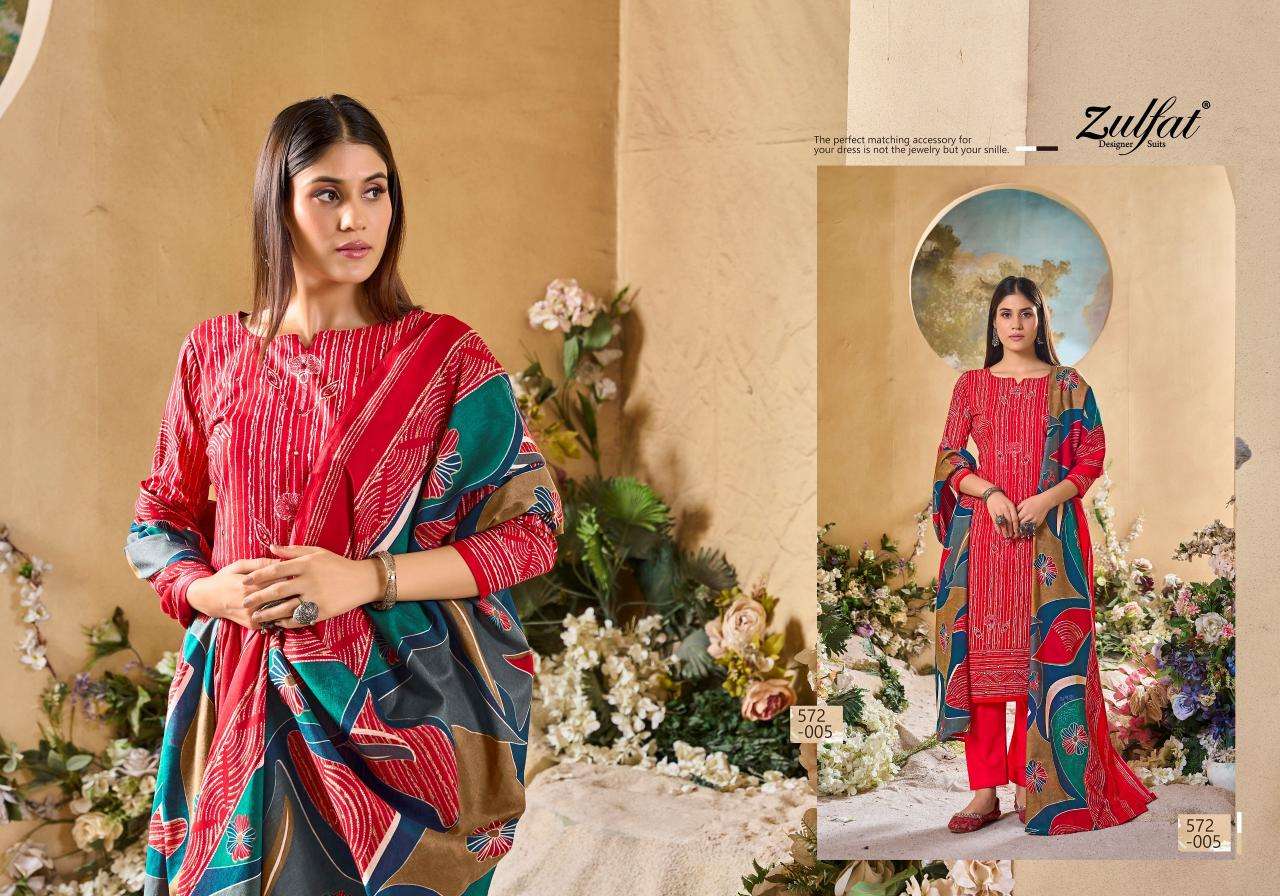 Zulfat Tania Vol 5 Embroidered dress material wholesale