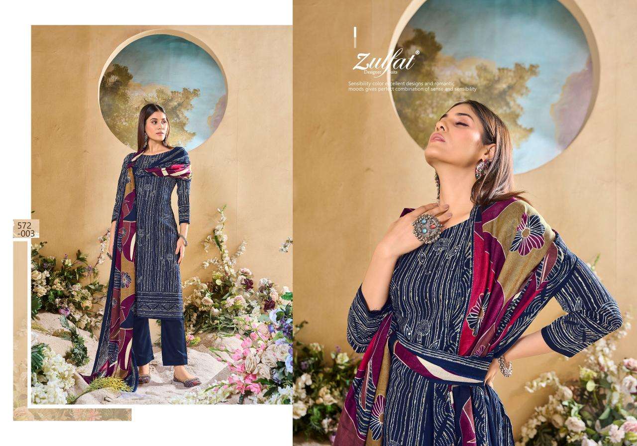 Zulfat Tania Vol 5 Embroidered dress material wholesale