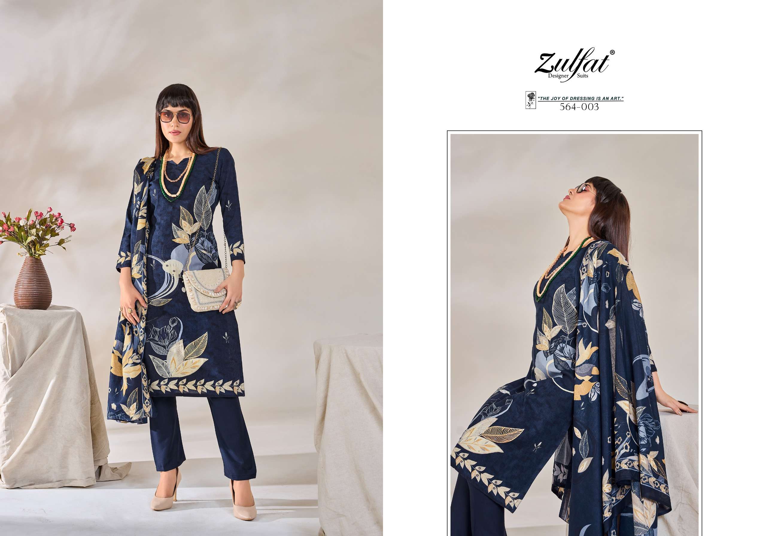 Zulfat Zahavi Viscose Fancy Dress materials manufacturer in Gujarat