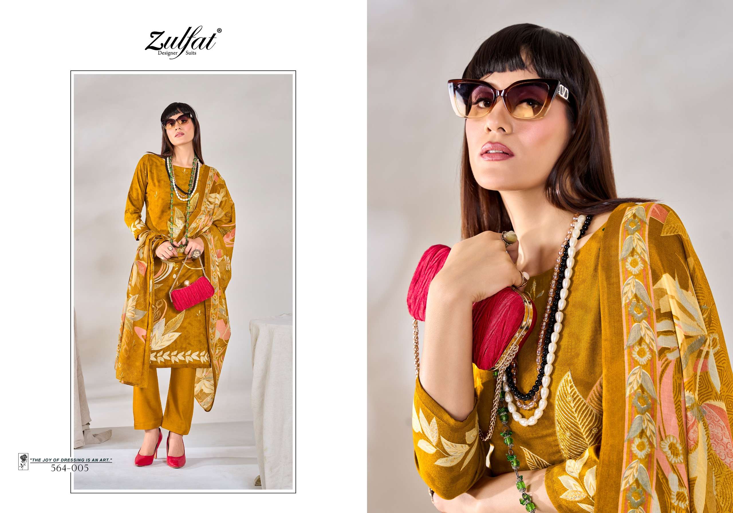 Zulfat Zahavi Viscose Fancy Dress materials manufacturer in Gujarat