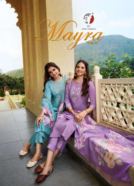 Anju Fabric Mayra Vol 5 Kurti wholesale dealers in Hyderabad