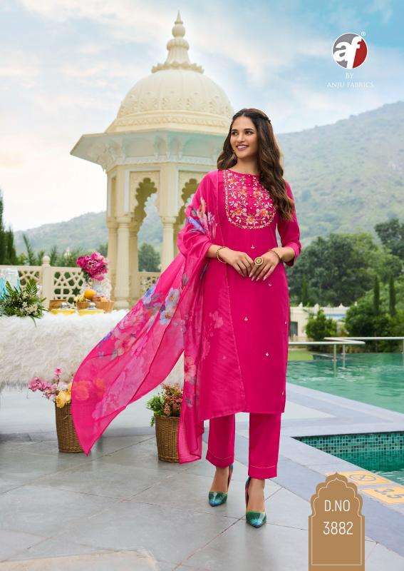 Anju Fabrics Desi Dhaga Pink Handmade kurti wholesale