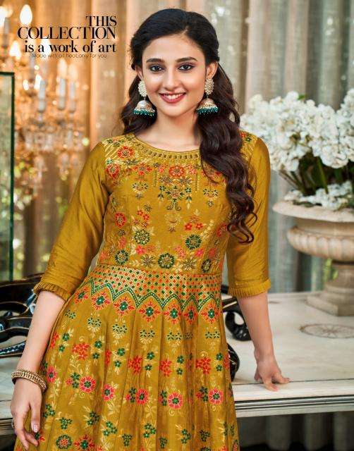 ANJU PHULKARI Printed kurtis wholesale