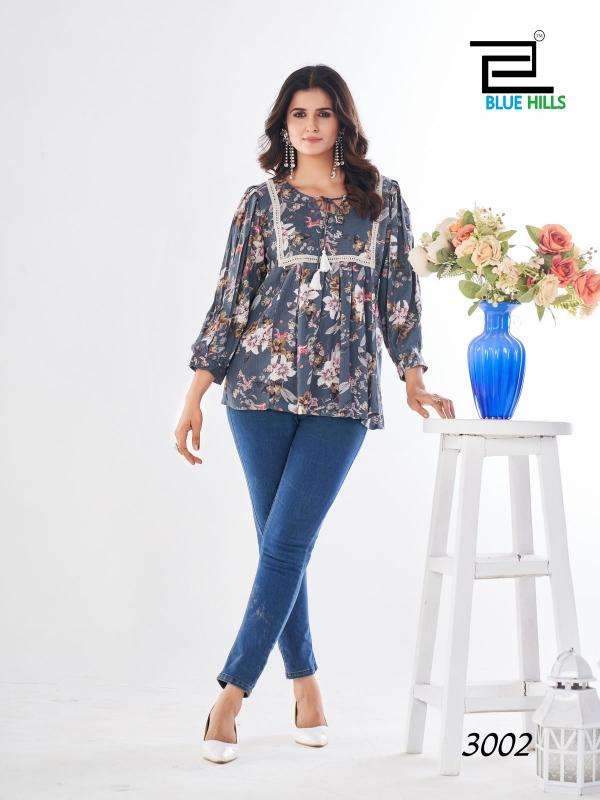 BLUE HILLS CAPPUCCINO VOL 3 Embroidered kurtis in bulk