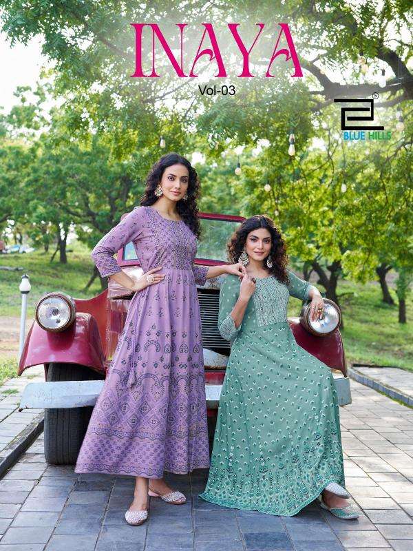 Blue Hills Inaya Vol 3 Rajkot Kurti exporter