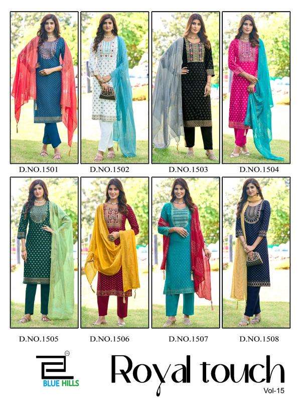 Blue Hills Royal Touch Vol 15 Latest Kurti designs wholesale