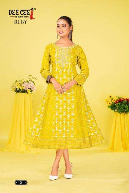 DEECEE RUBY Hsn Code Designer Kurtis wholesale in Delhi