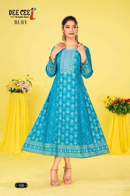 DEECEE RUBY Hsn Code Designer Kurtis wholesale in Delhi