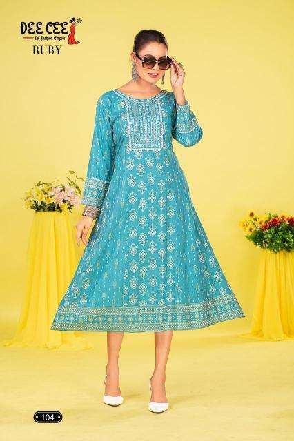 DEECEE RUBY Hsn Code Designer Kurtis wholesale in Delhi