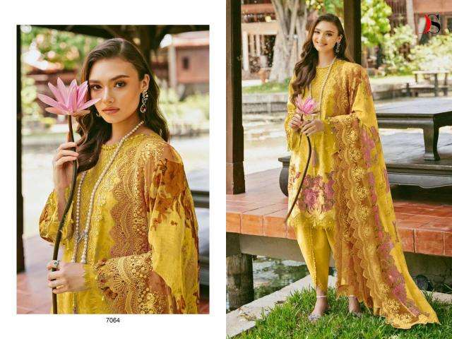 Deepsy Jade Needle Wonder 24 Vol 3 Chiffon Dupatta Traditional salwar kameez wholesale