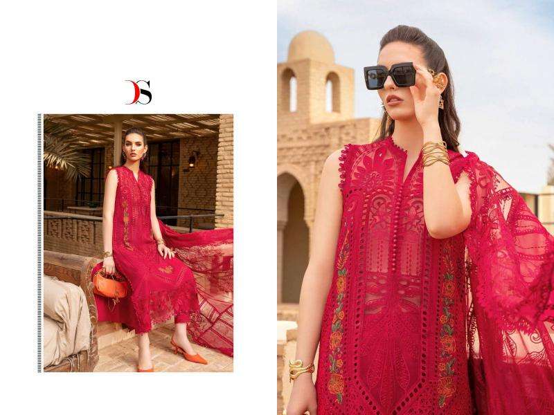 Deepsy Maria B Voyage Lawn 24 Vol 2 Chiffon Dupatta Pakistani suit material wholesale in Delhi