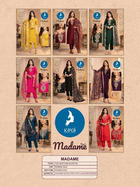 KAYA Madame Black Latest Kurti Collection in Surat