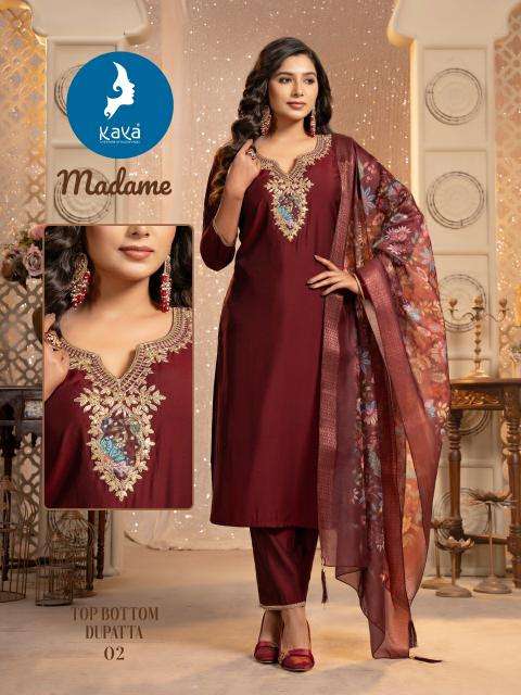 KAYA Madame Black Latest Kurti Collection in Surat