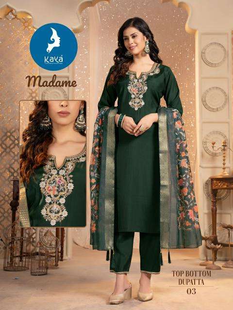 KAYA Madame Black Latest Kurti Collection in Surat