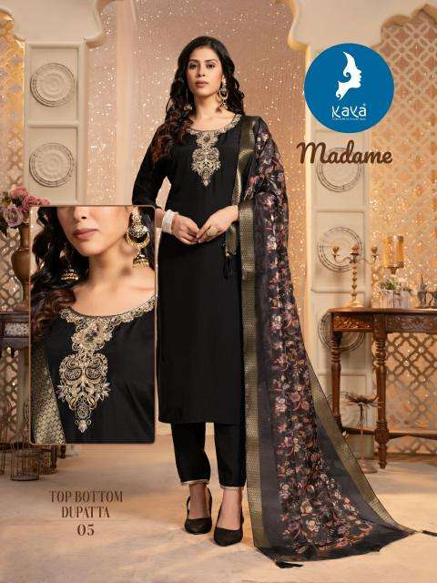 KAYA Madame Black Latest Kurti Collection in Surat