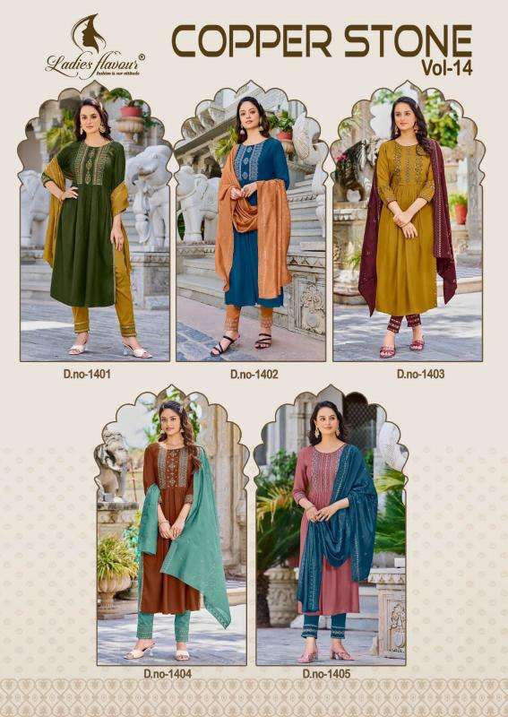 Ladies Flavour Copper Stone Vol 14 Kurti wholesale market in Delhi