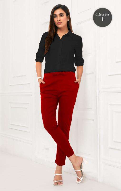 Larqi Stretch Pants Cotton Comfort Bottom Cheap Western wear in Delhi