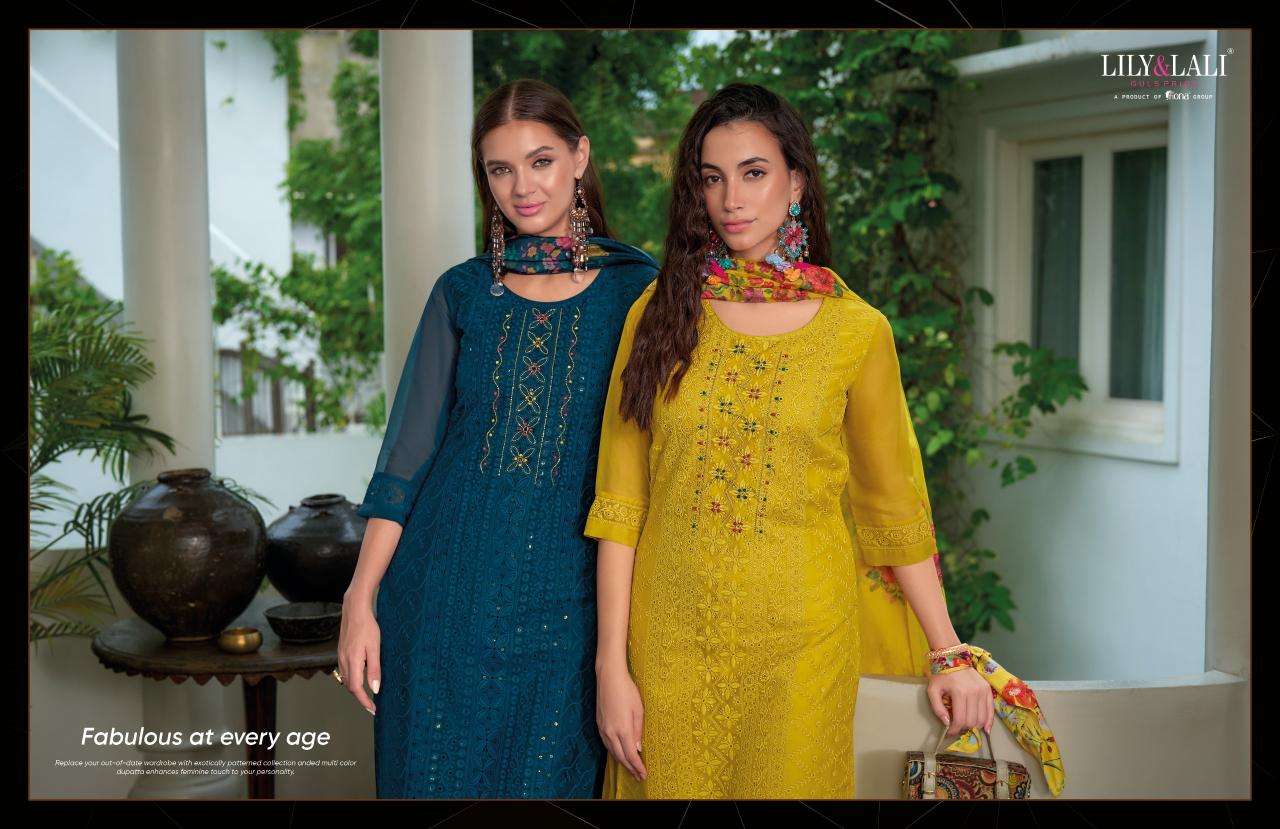 LILY & LALI Chikankari Vol 3 Party wear Kurtis wholesale in Delhi