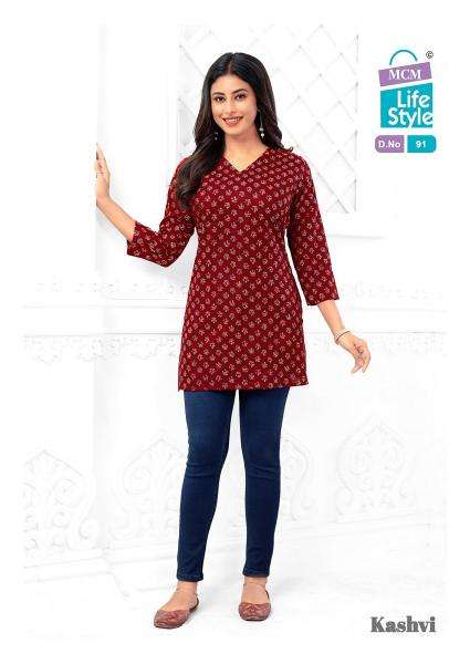 MCM Kashvi Vol-6 – Short Tops Kurti exporters in Hyderabad