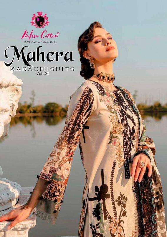 Nafisa Mahera Vol-6 Wholesale unstitched dress materials in Delhi