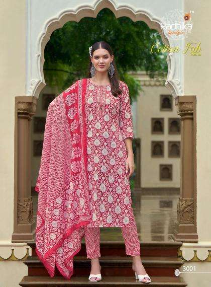 Radhika Cotton Fab Vol 3 Ladies kurti wholesalers in Gujarat