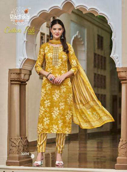 Radhika Cotton Fab Vol 3 Ladies kurti wholesalers in Gujarat