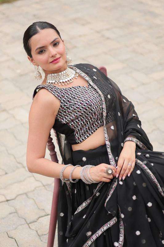 Sabella Gulnaz Designer Georgette Lehenga Choli suppliers in Hyderabad