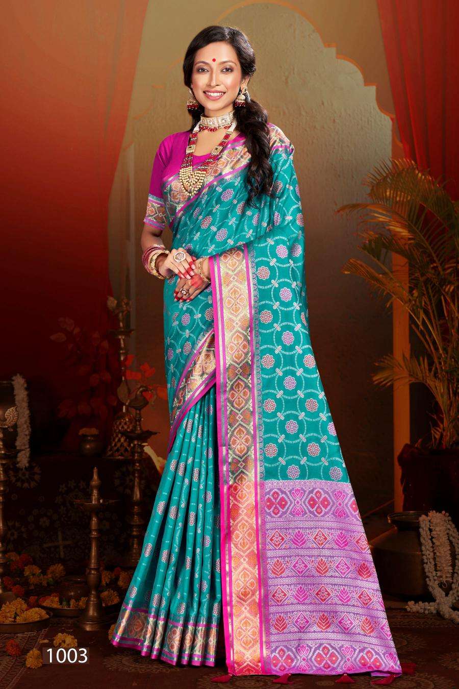 Saroj Mahurat Silk vol.3 Saree materials suppliers in Delhi