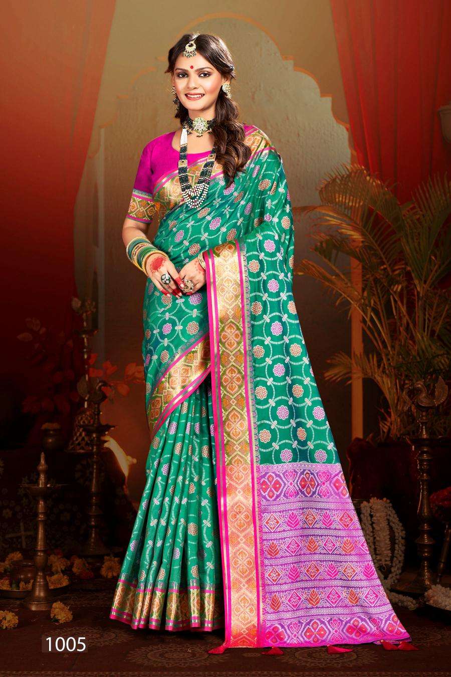 Saroj Mahurat Silk vol.3 Saree materials suppliers in Delhi