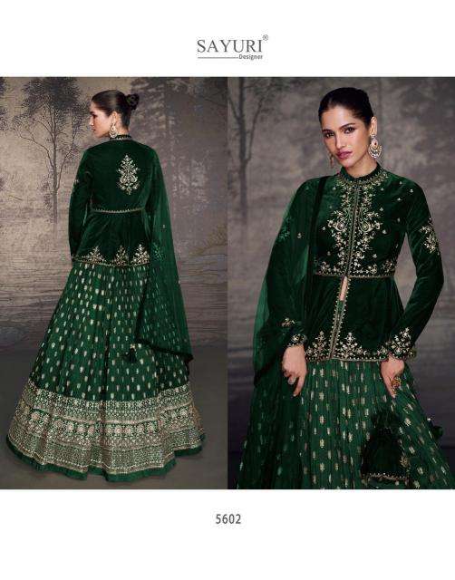 Sayuri Glam Velvet Top Designer Lehenga Choli Surat textile market