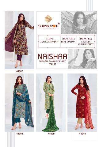 Suryajyoti Naishaa Vol-44 Wedding dress materials in Kolkata