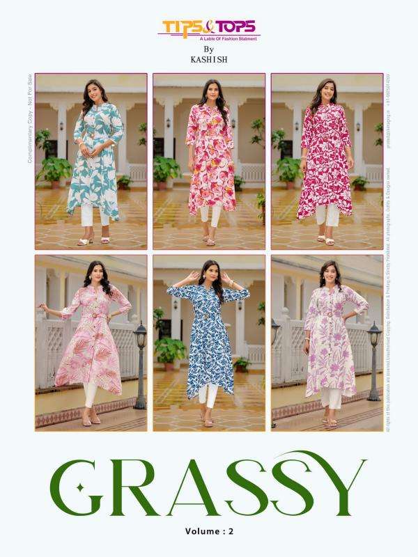 Tips & Tops Grassy Vol 2 Latest kurti wholesale market price in Surat