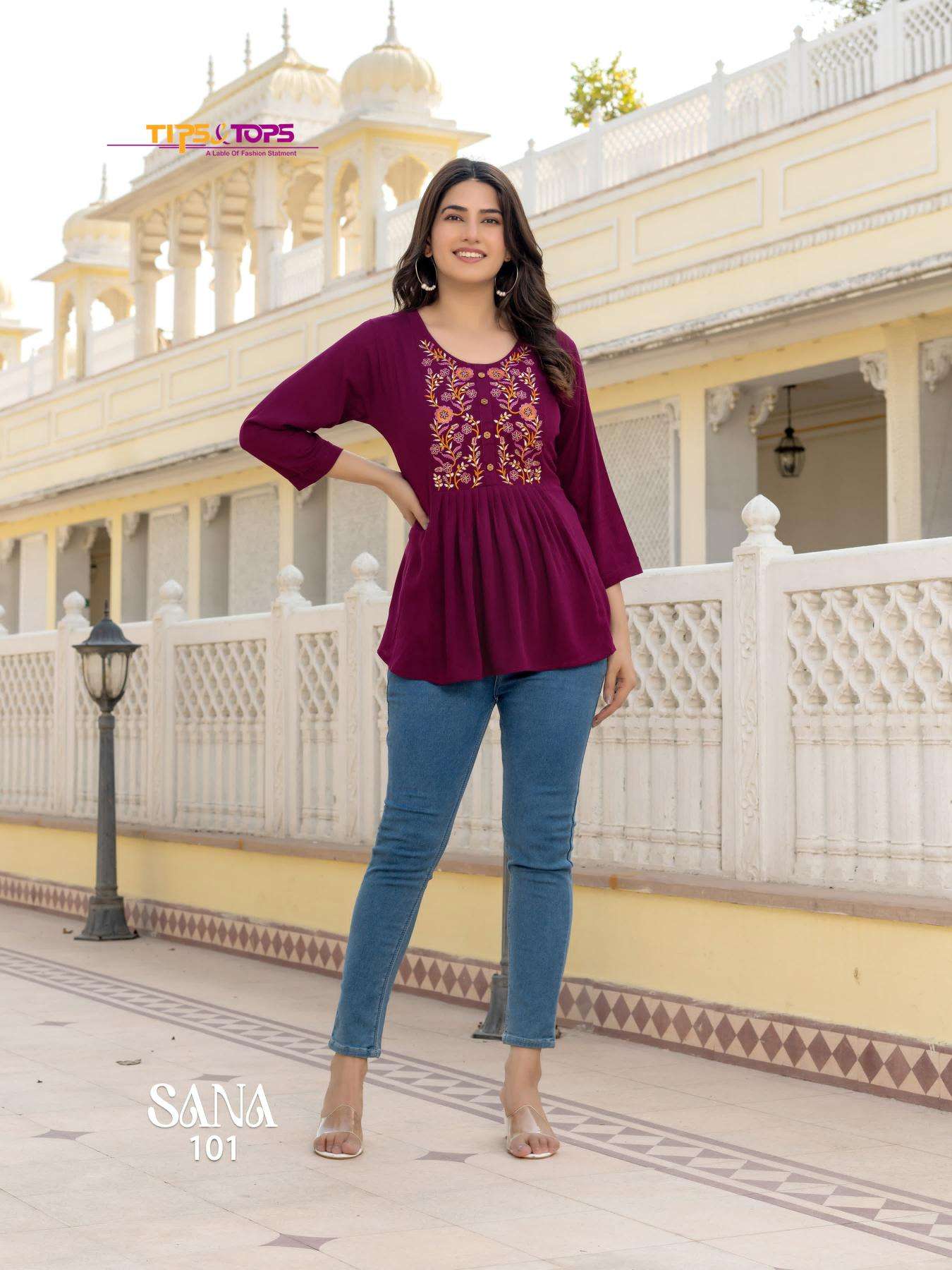 TIPS & TOPS Sana Vol 3 Surat wholesale fashion Kurtis