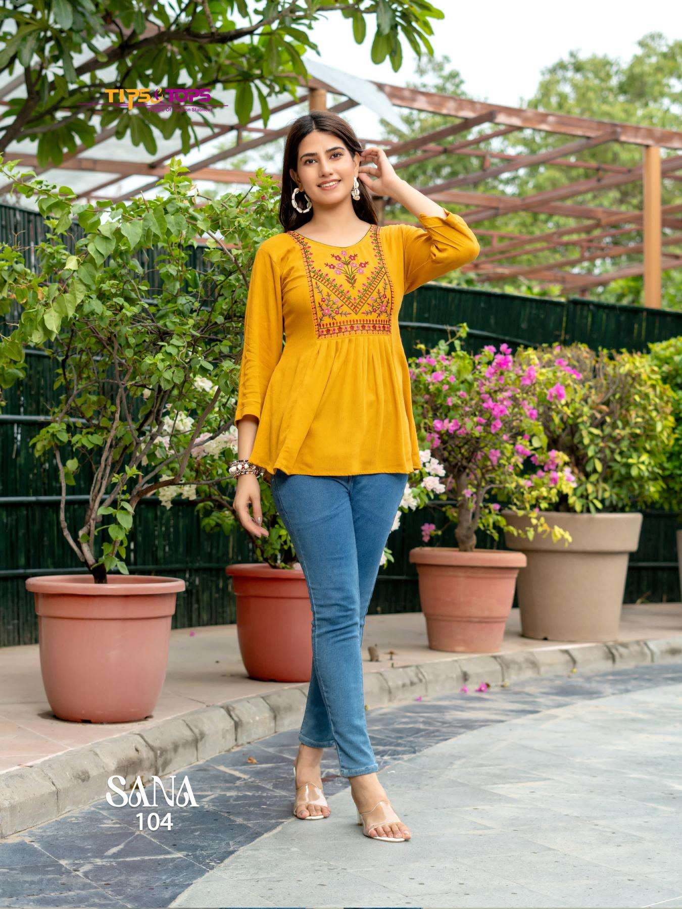 TIPS & TOPS Sana Vol 3 Surat wholesale fashion Kurtis