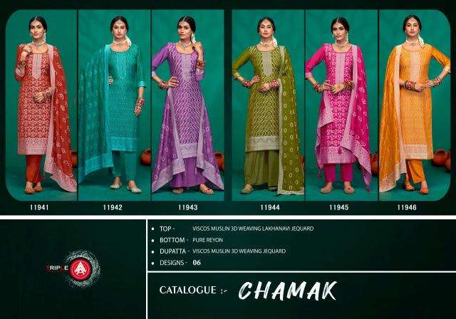 Triple Aaa Chamak Wholesale dress materials