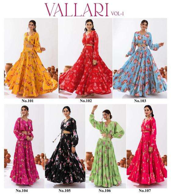 Vallari Vol 1 Digital Printed Indian Lehenga choli