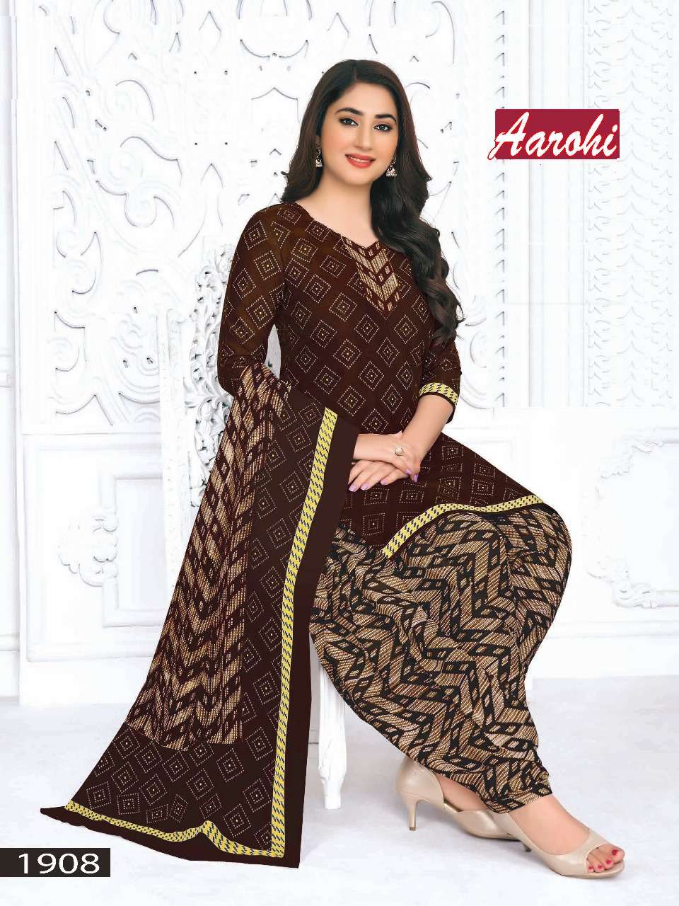 Vandana C Aarohi Vol 19 Dress material wholesale market in Surat