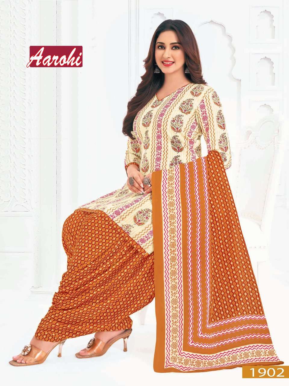 Vandana C Aarohi Vol 19 Dress material wholesale market in Surat