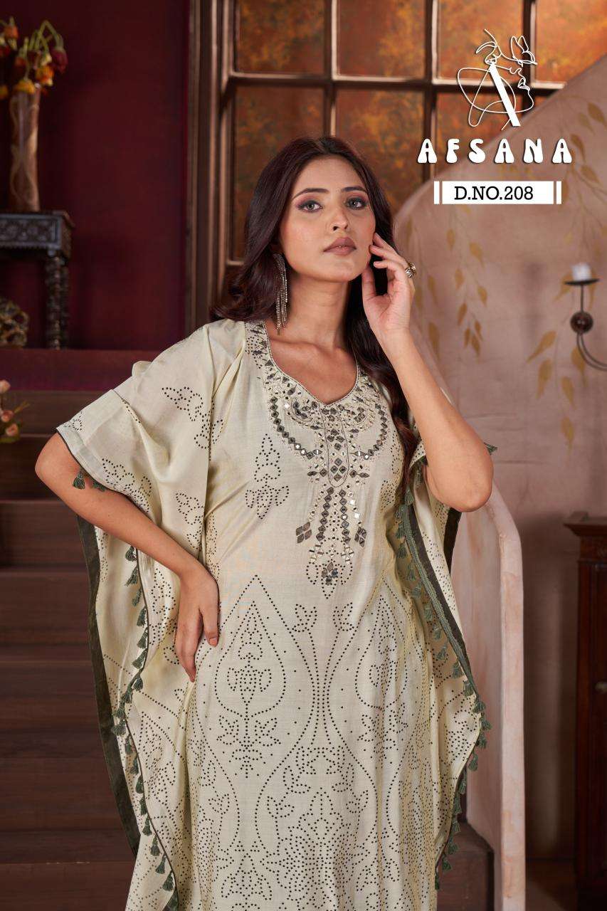 Afsana Kaftan D no. 208 Kurti exporters in Delhi