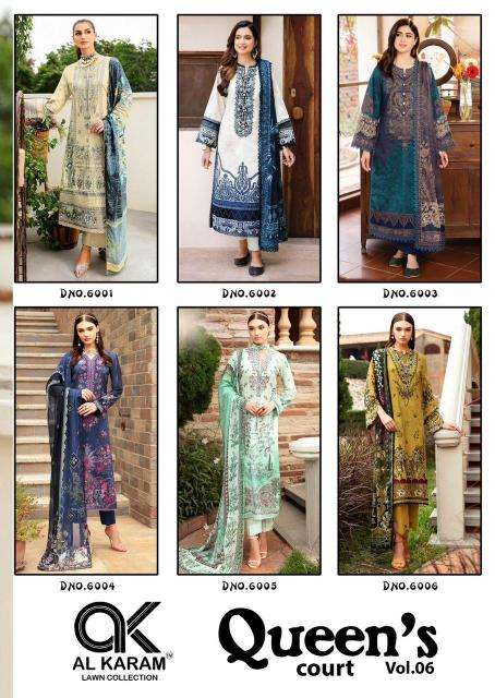 Al Karam Queens Court Vol 6 Bulk dress material suppliers in India