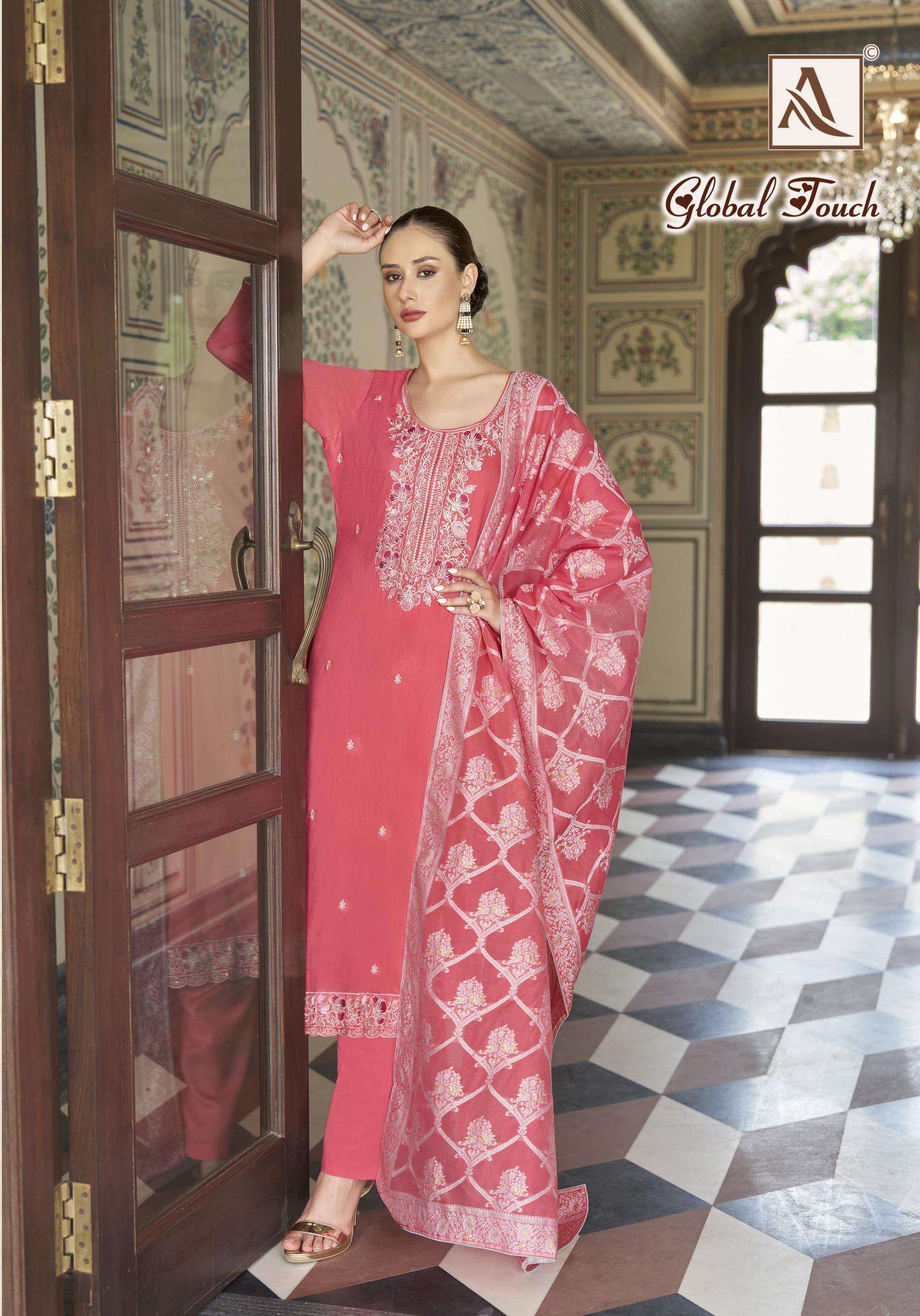 Alok Global Touch Dress material wholesalers in Ahmedabad