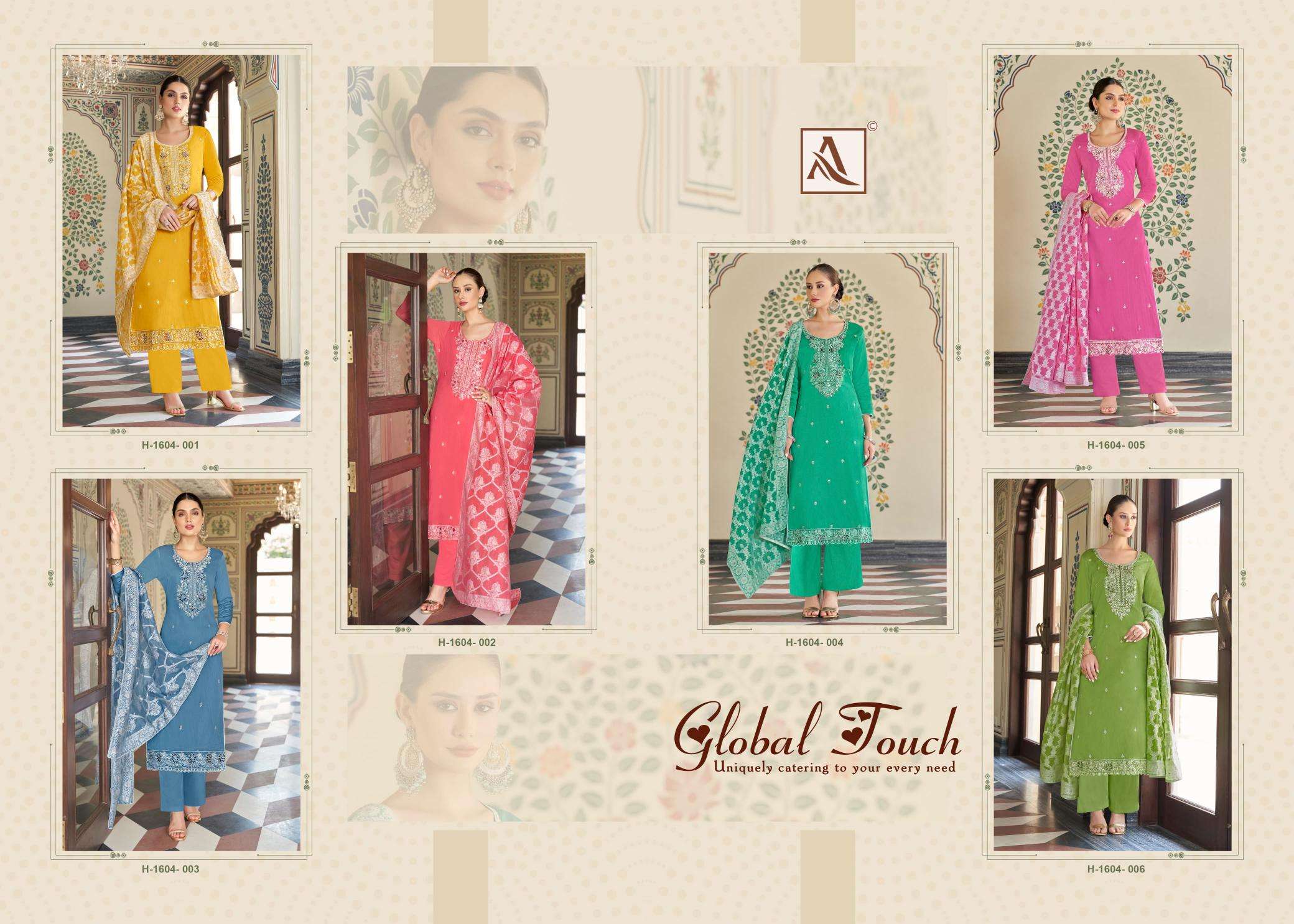 Alok Global Touch Dress material wholesalers in Ahmedabad