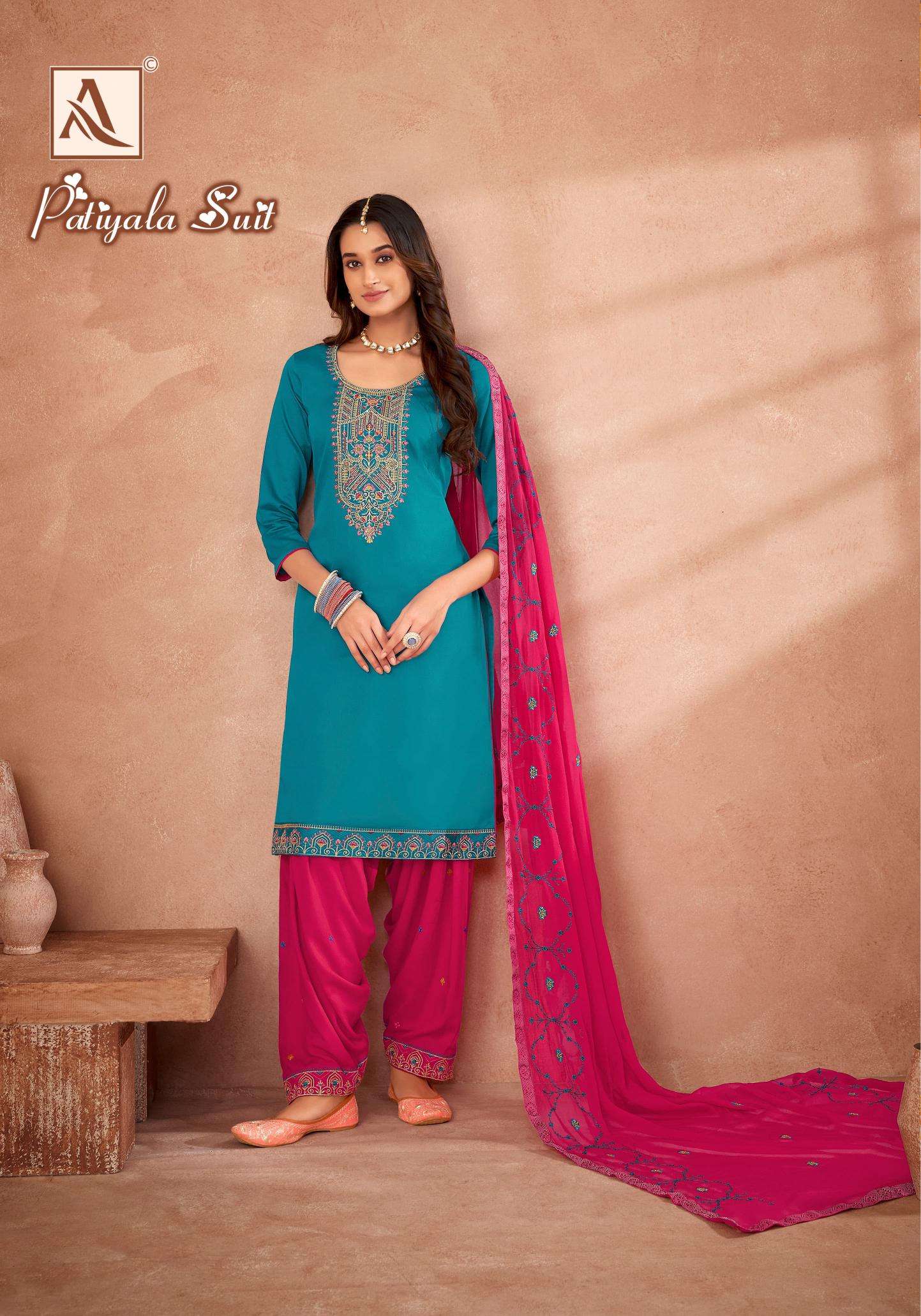 Alok Patiyala Suit Bulk Dress Material suppliers in Ahmedabad