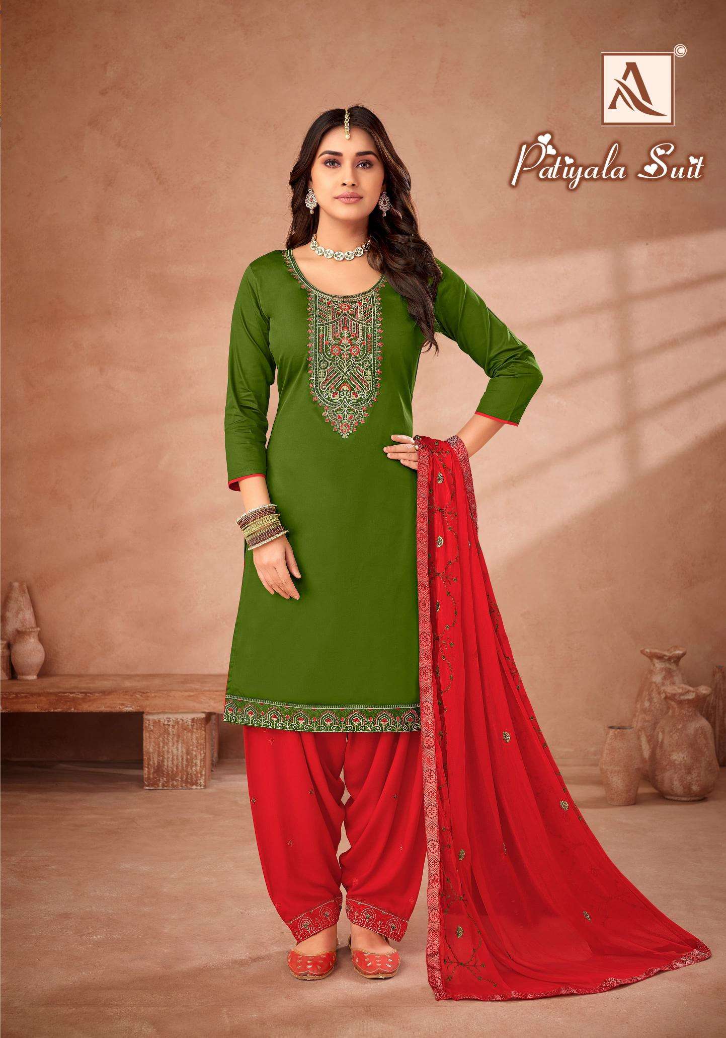 Alok Patiyala Suit Bulk Dress Material suppliers in Ahmedabad