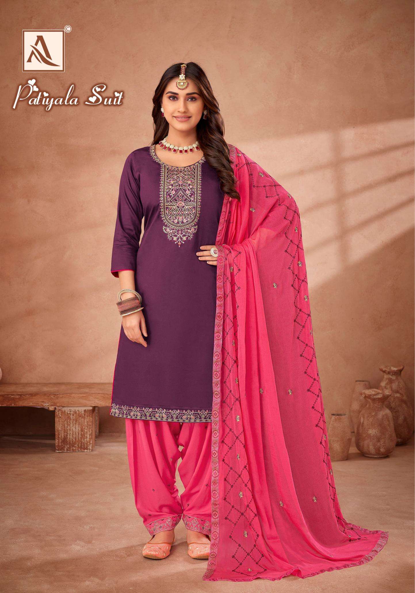 Alok Patiyala Suit Bulk Dress Material suppliers in Ahmedabad