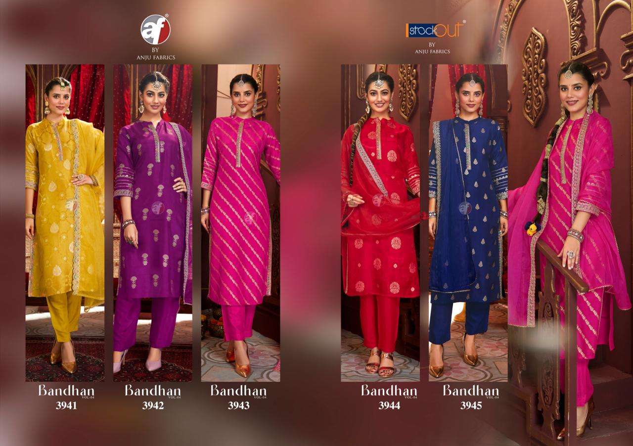 Anju Fabrics Bandhan Vol 4 Kurti warehouse in Mumbai