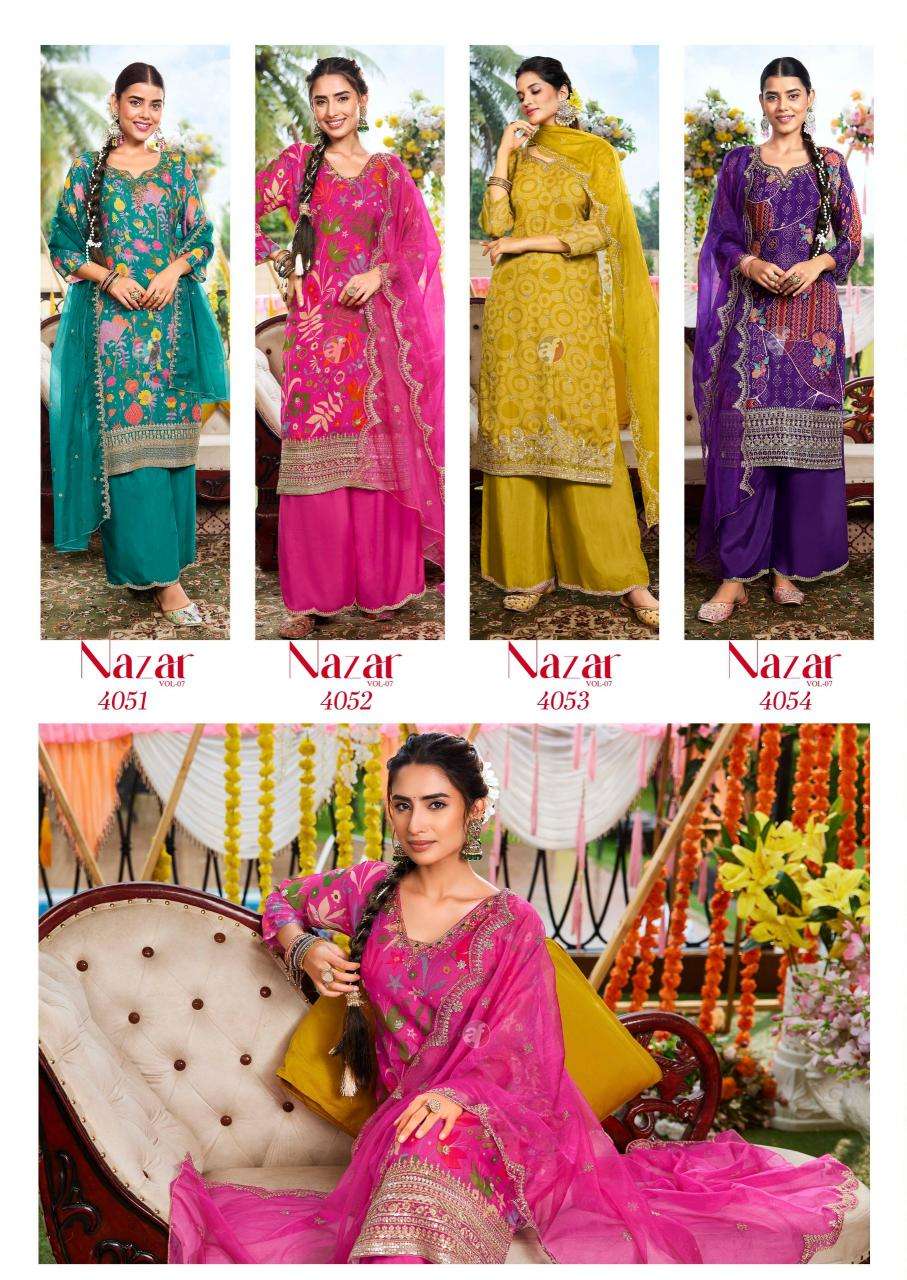 Anju Fabrics Nazar Vol 7 Wholesale Kurtis in Gujarat