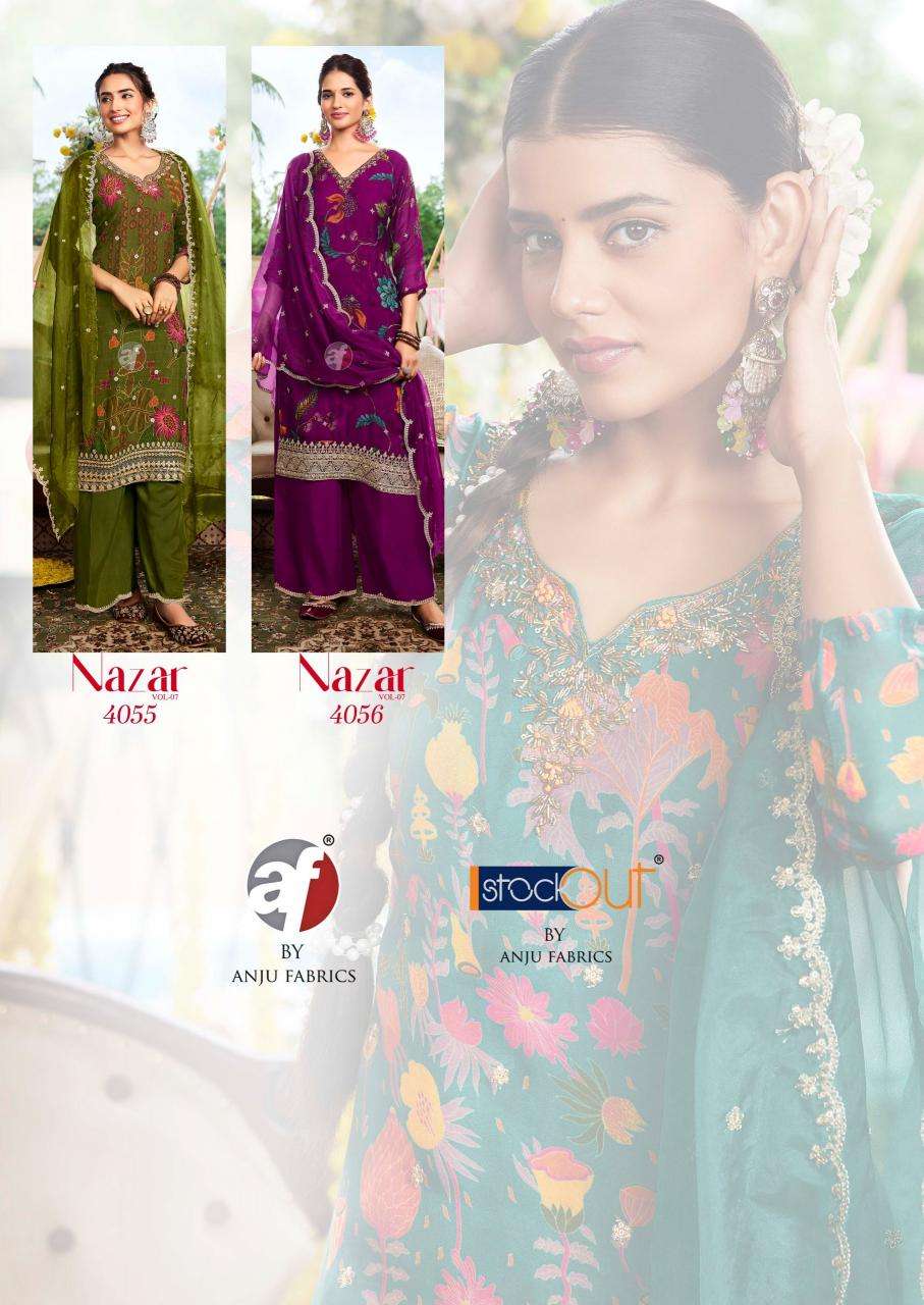 Anju Fabrics Nazar Vol 7 Wholesale Kurtis in Gujarat