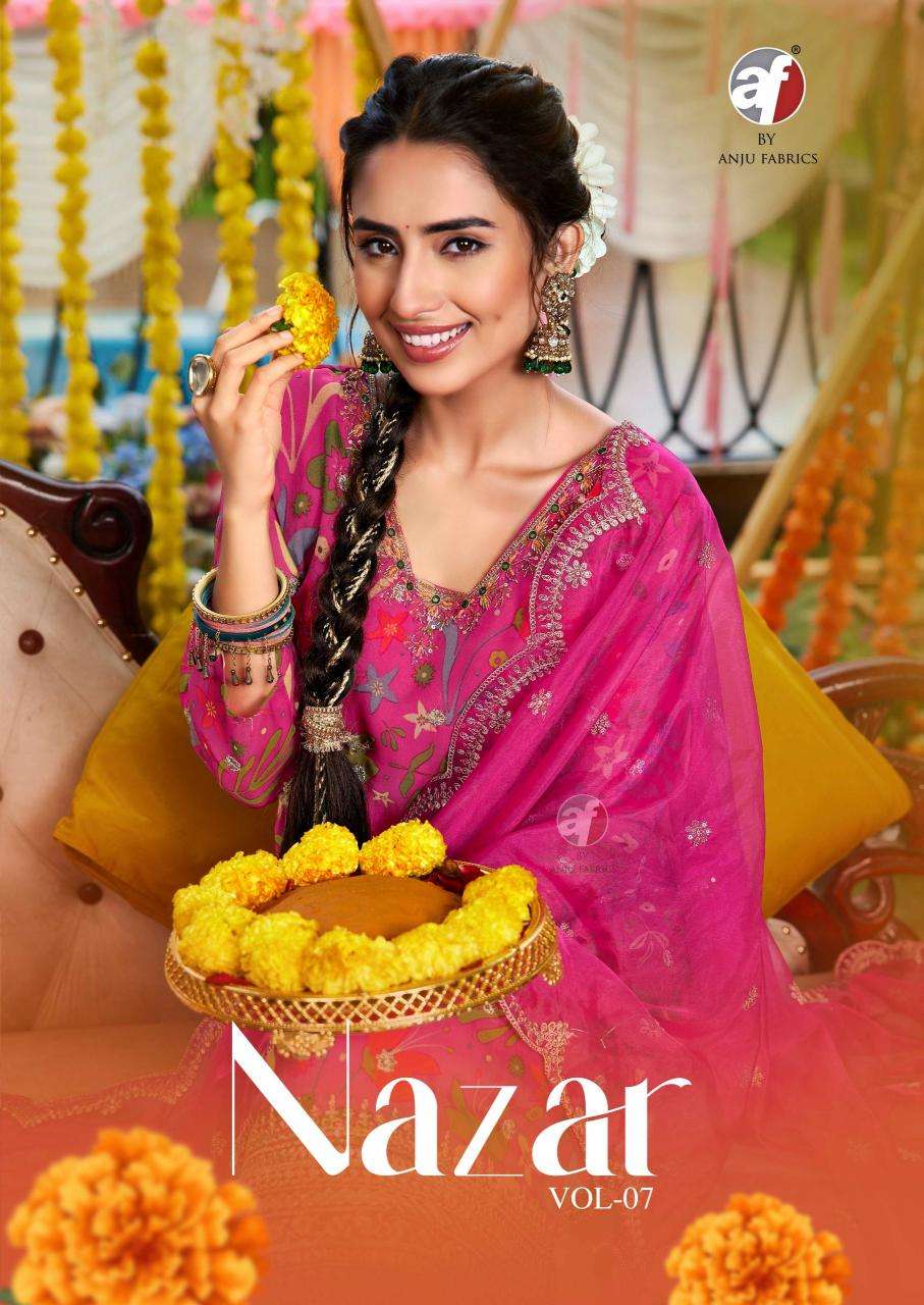 Anju Fabrics Nazar Vol 7 Wholesale Kurtis in Gujarat