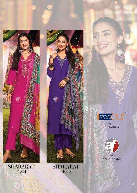 Anju Fabrics Shararat vol -8 Surat kurti manufacturers list